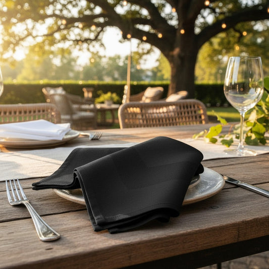 MJS 100% Spun Polyester 2 PLY Table Linens Napkins-30