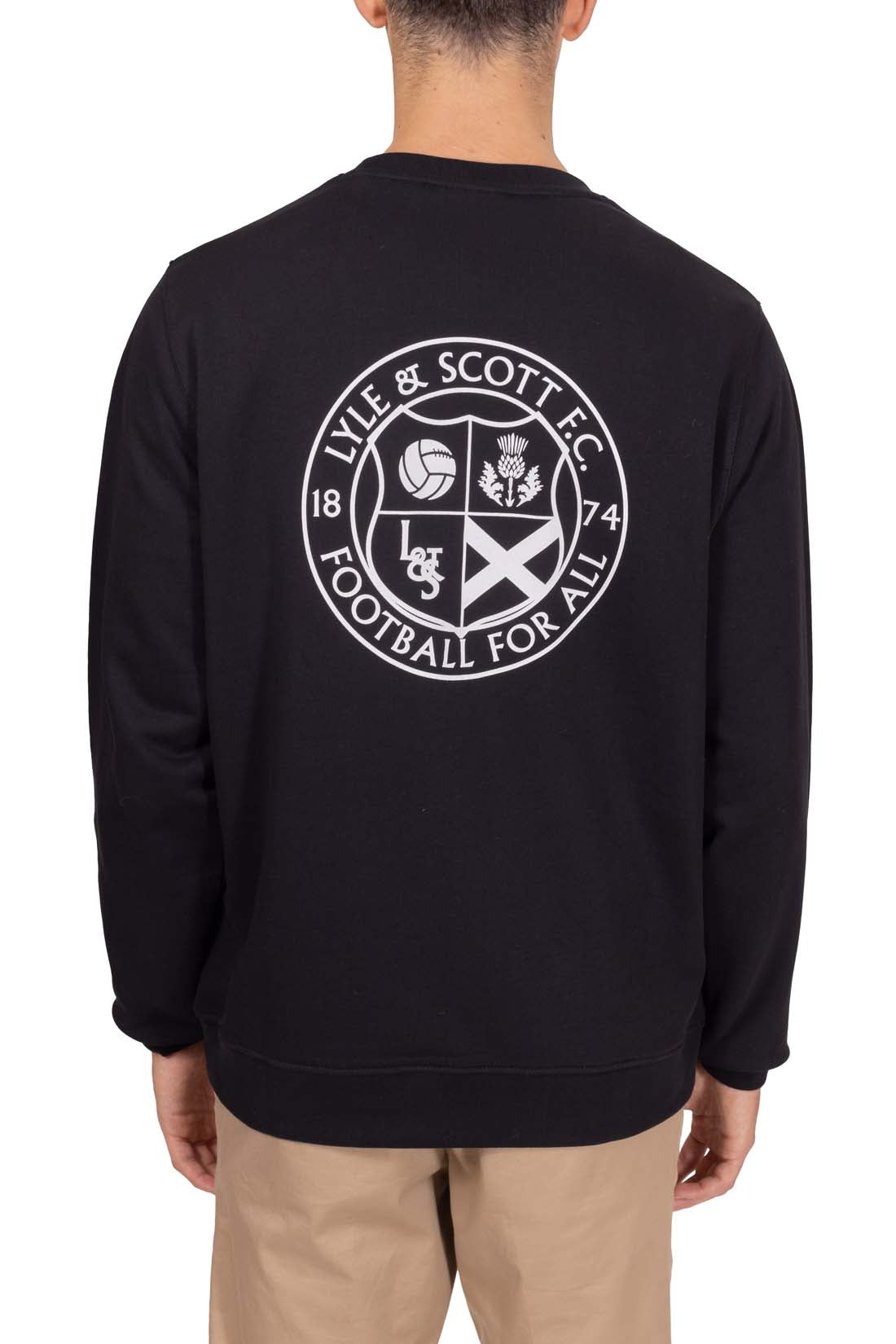 LYLE & SCOTT - Men's relaxed sweatshirt with football print-2