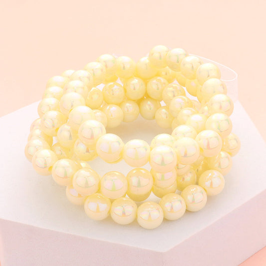5PCS - Hologram Beaded Stretch Bracelets