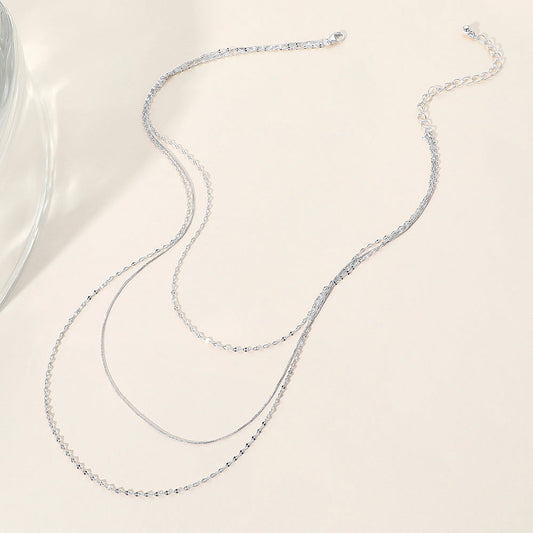 Secret Box_Triple Layered Metal Necklace