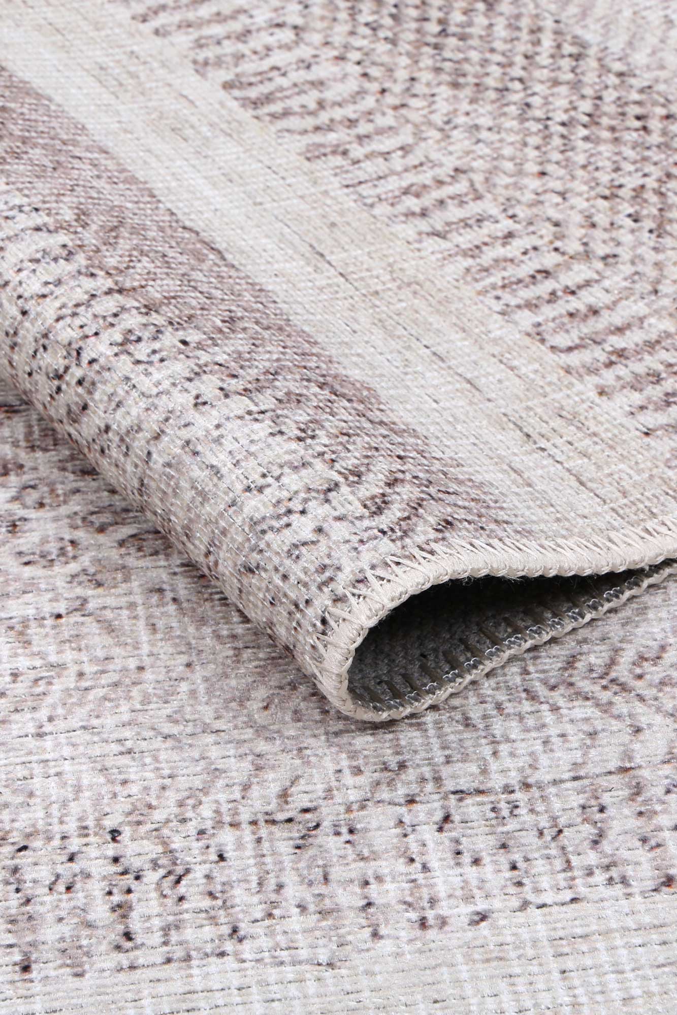 Mojave Lines Desert in Beige : Runner Rug-3