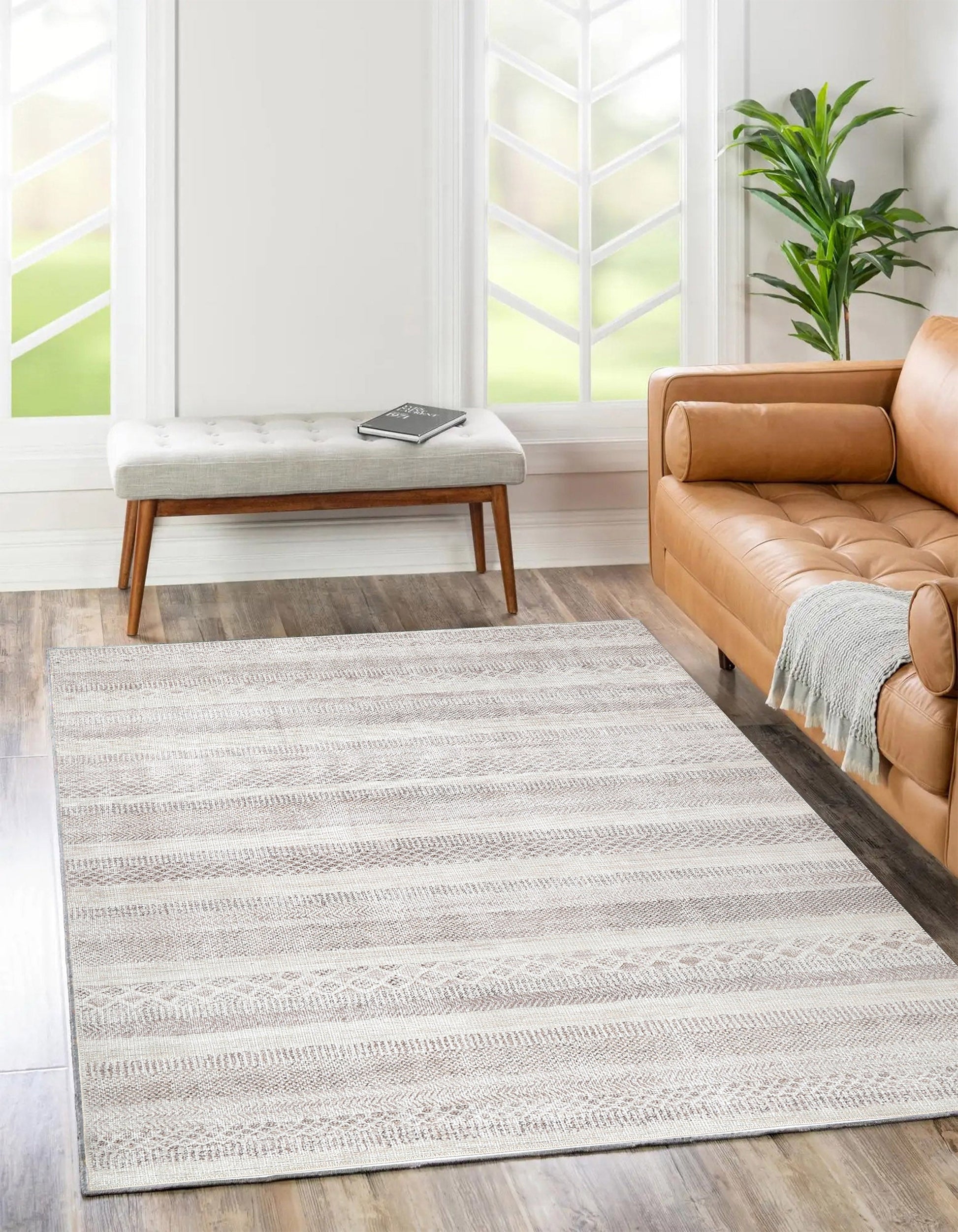 Mojave Lines Desert in Beige Rug-3