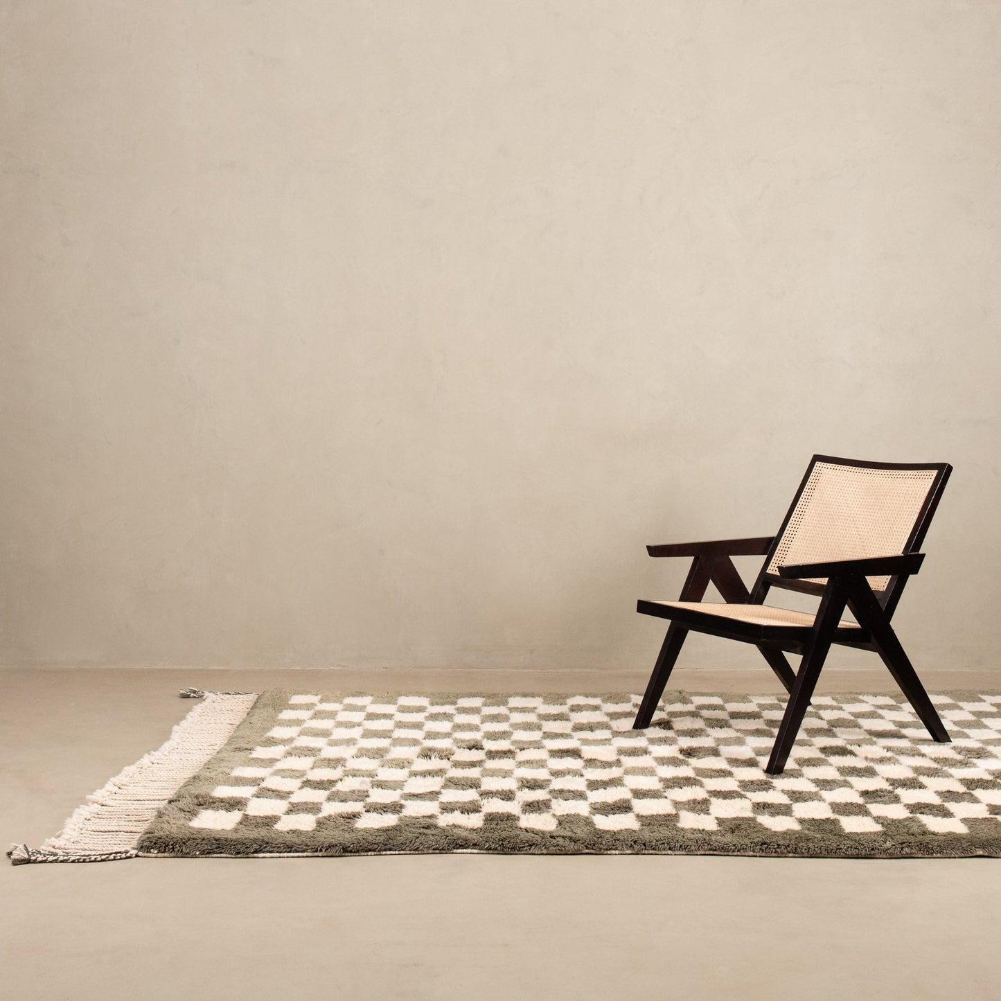 Checkered Garden - Luxury Shag Moroccan Rug-1