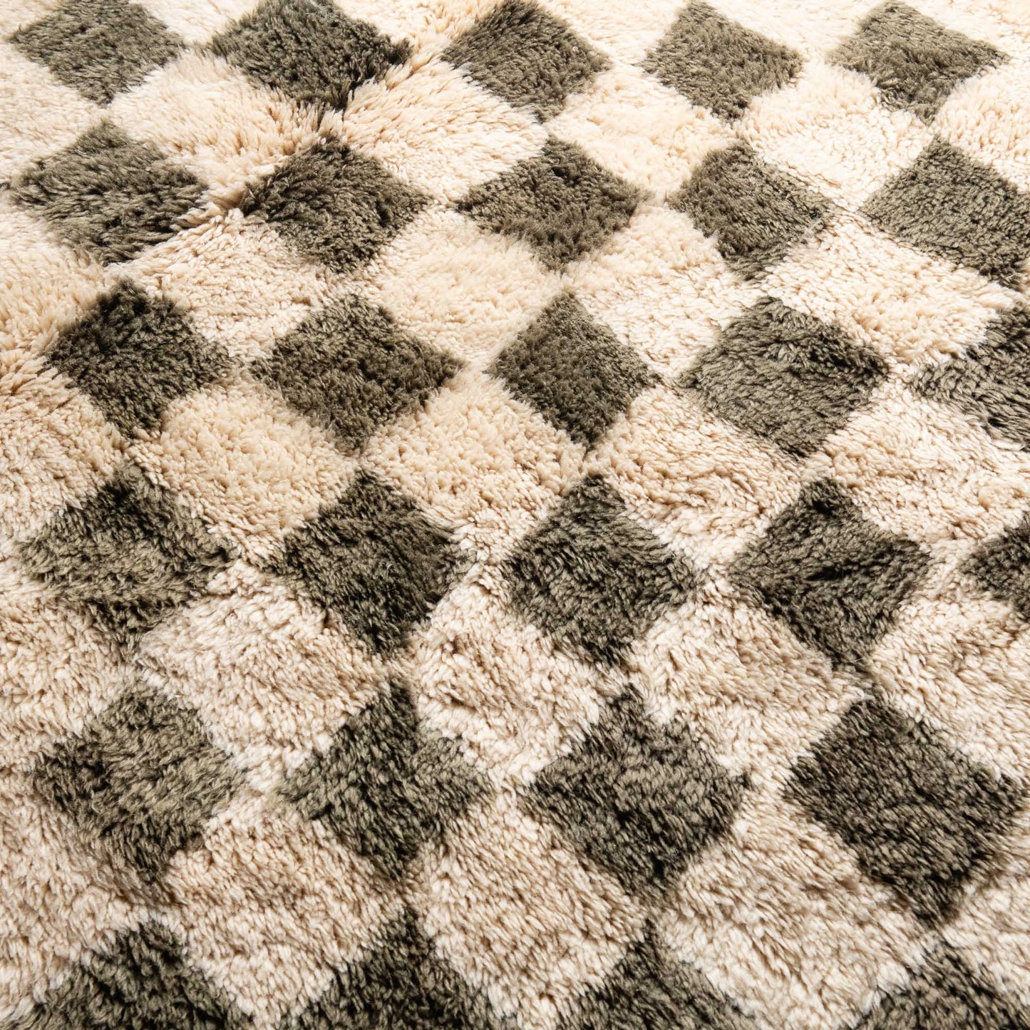 Checkered Garden - Luxury Shag Moroccan Rug-2