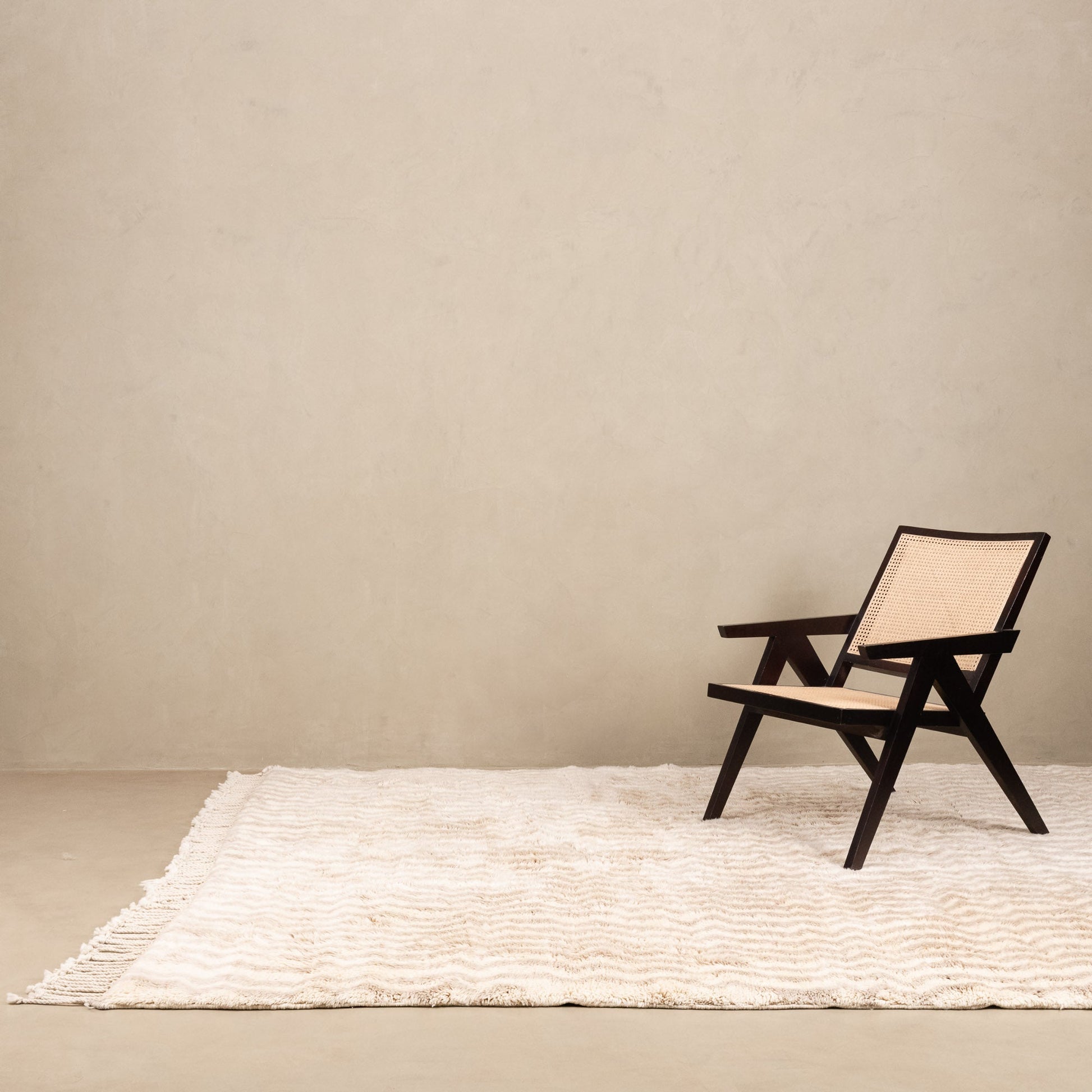 Sandy Blonde - Luxury Shag Moroccan Rug-1