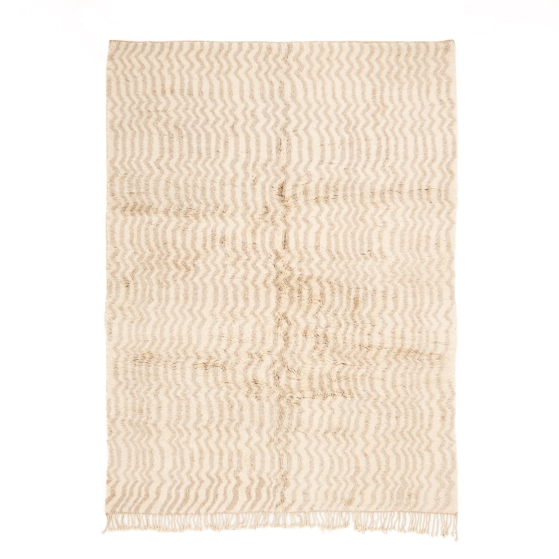 Sandy Blonde - Luxury Shag Moroccan Rug-0