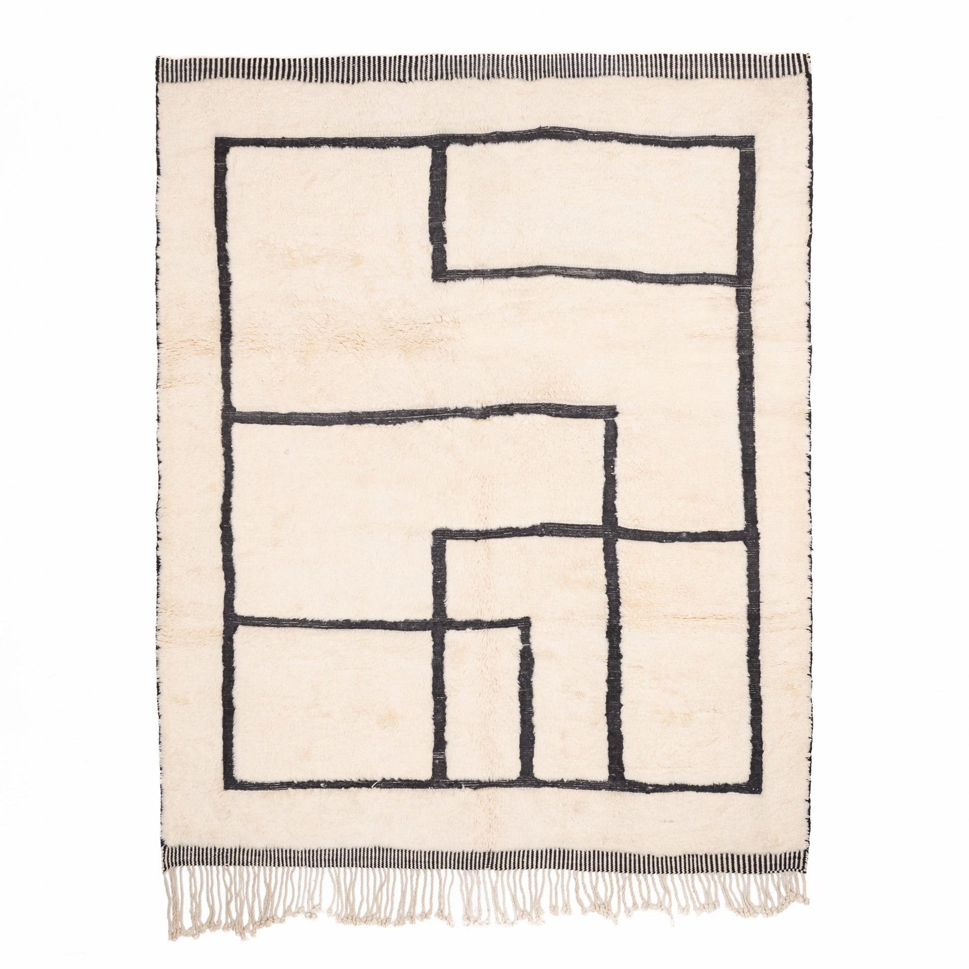 Unbalanced Ratio - Luxury Shag Moroccan Rug-0