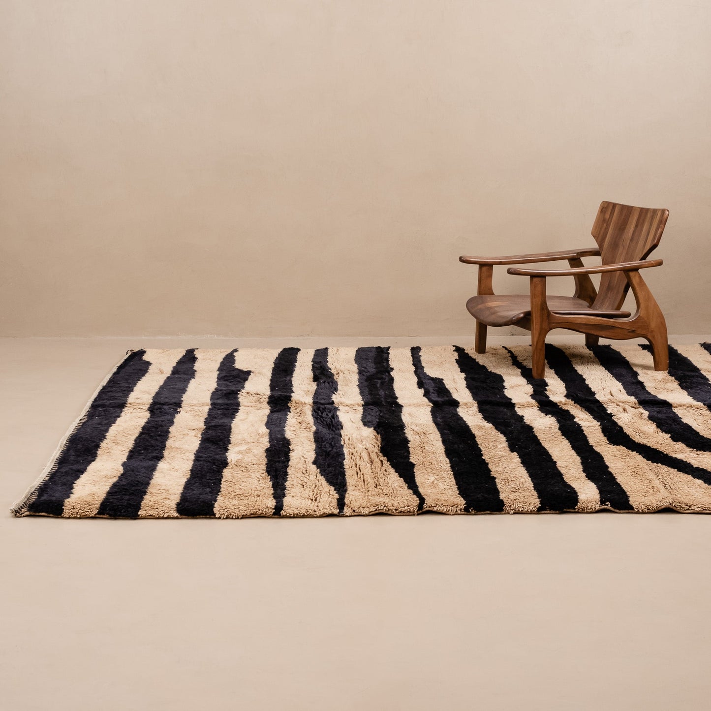 Wild Stripes - Luxury Shag Moroccan Rug-1