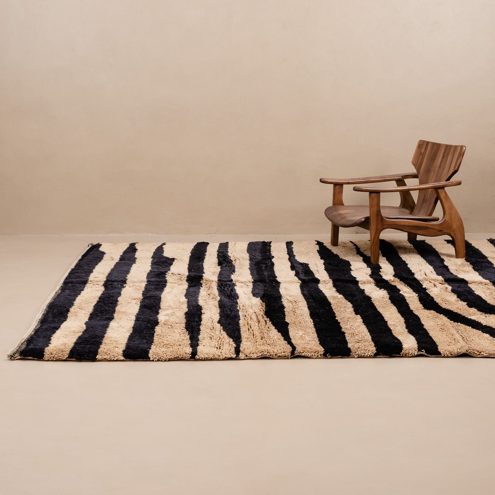 Wild Stripes - Luxury Shag Moroccan Rug-1