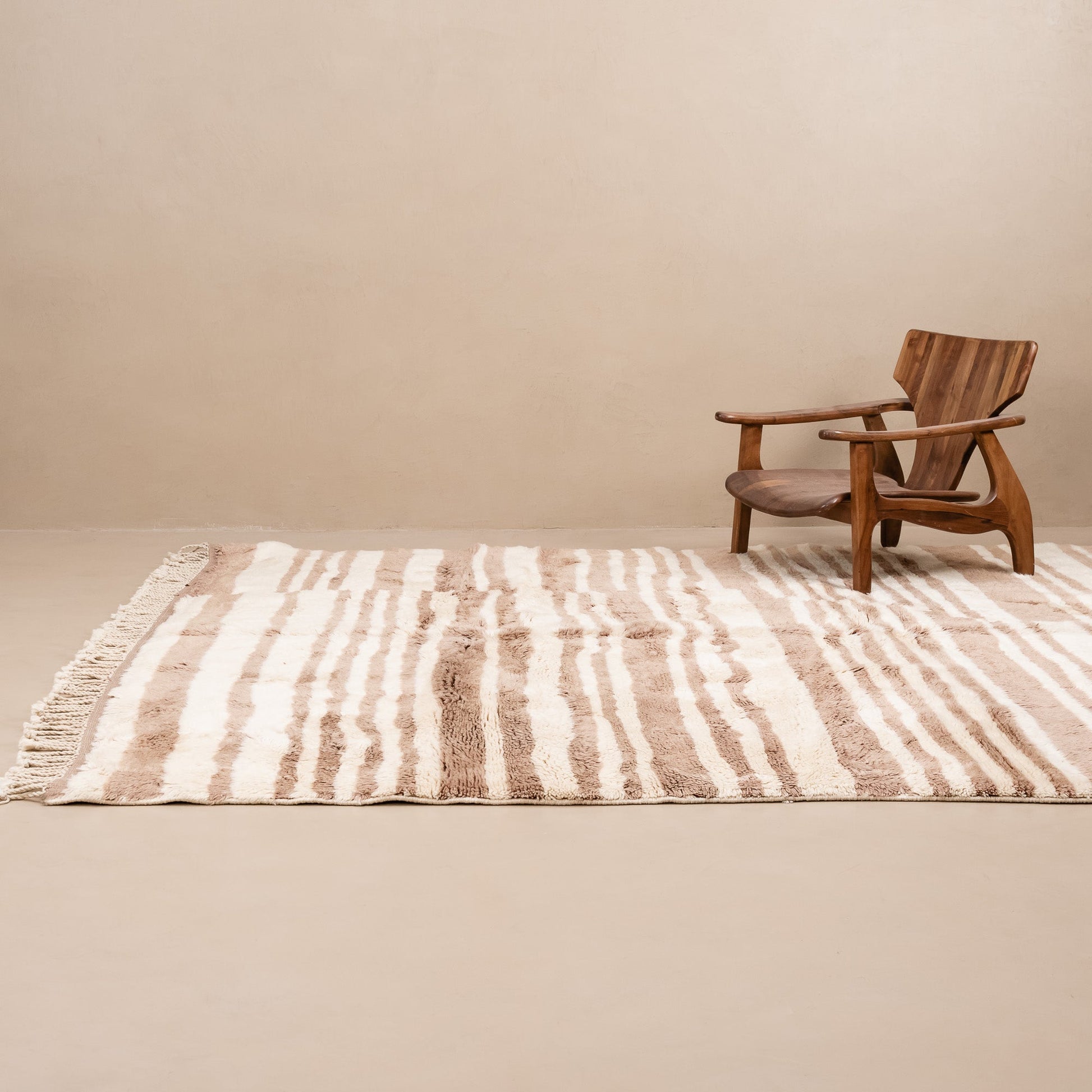 Shimmering Sands - Luxury Shag Moroccan Rug-1