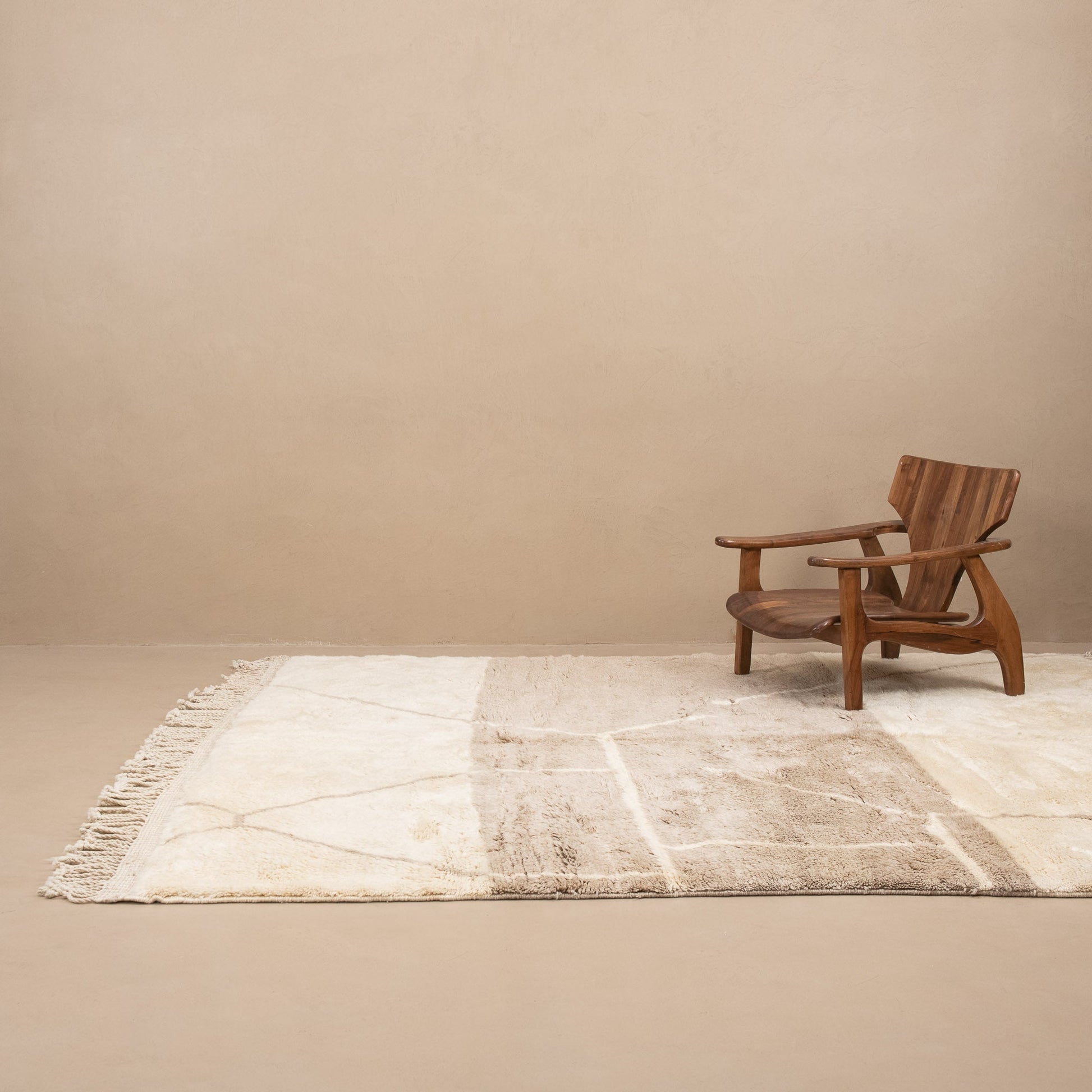 Pale Elegance - Luxury Shag Moroccan Rug-1