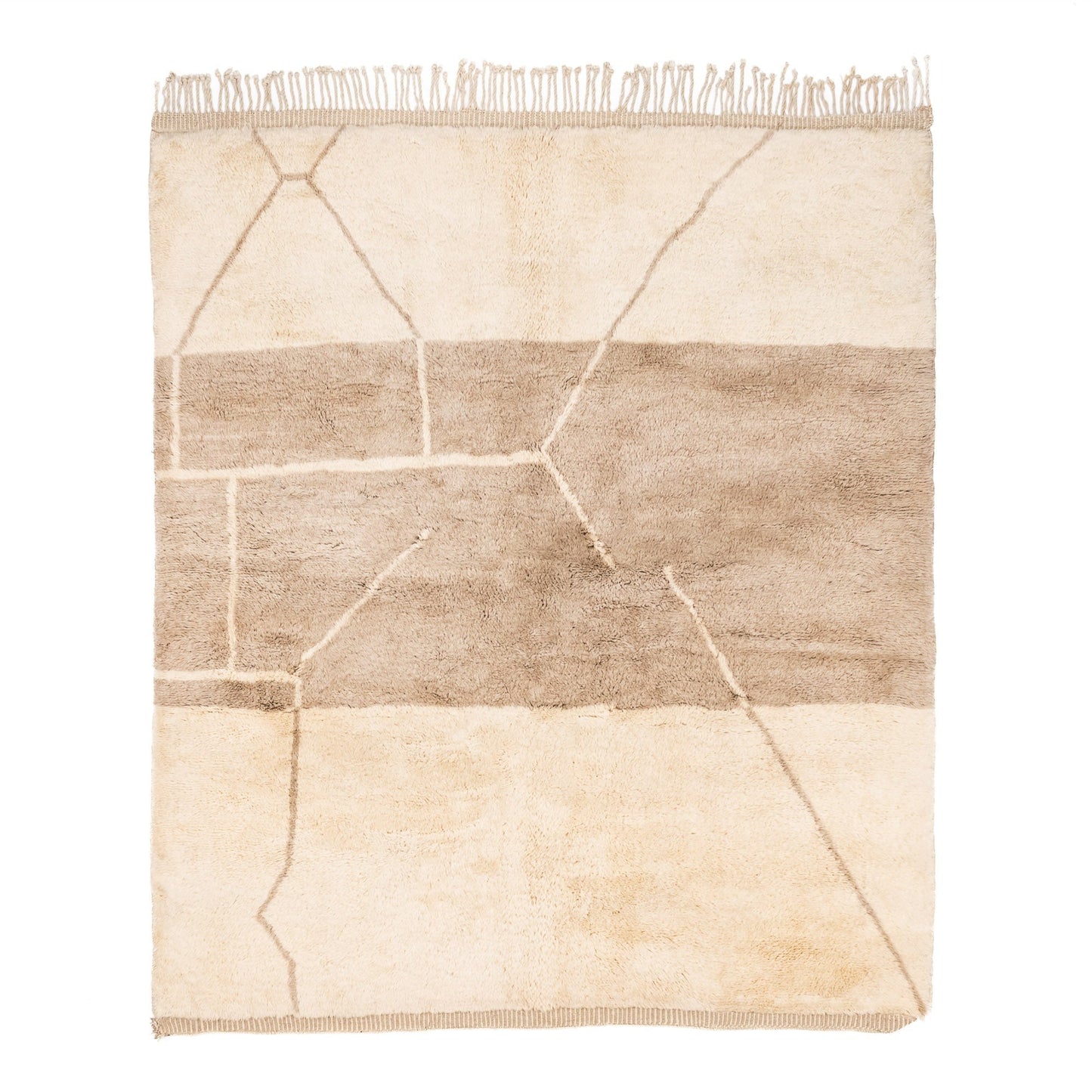 Pale Elegance - Luxury Shag Moroccan Rug-0