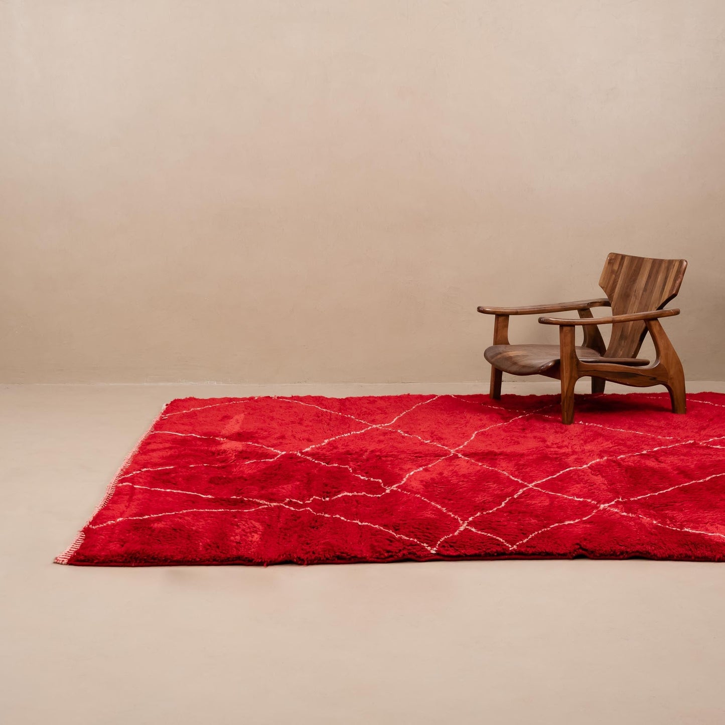 Ruby Rhapsody - Luxury Shag Moroccan Rug-1