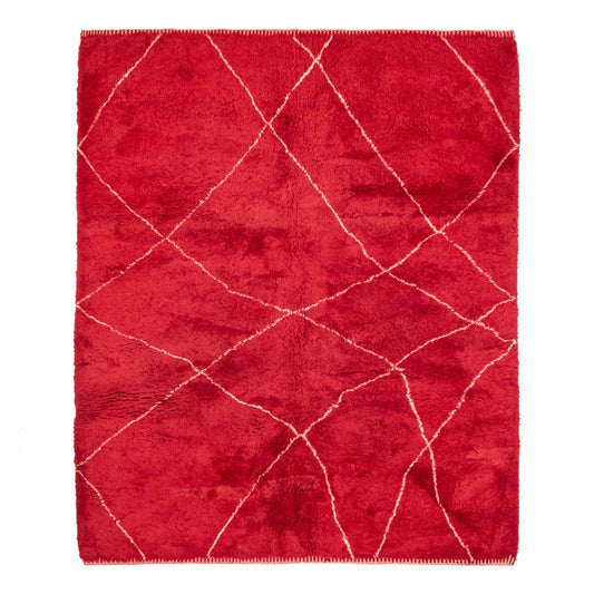 Ruby Rhapsody - Luxury Shag Moroccan Rug-0