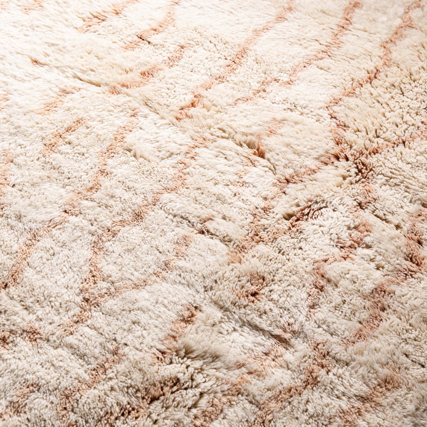 Sandscribe Elegance - Luxury Shag Moroccan Rug-2