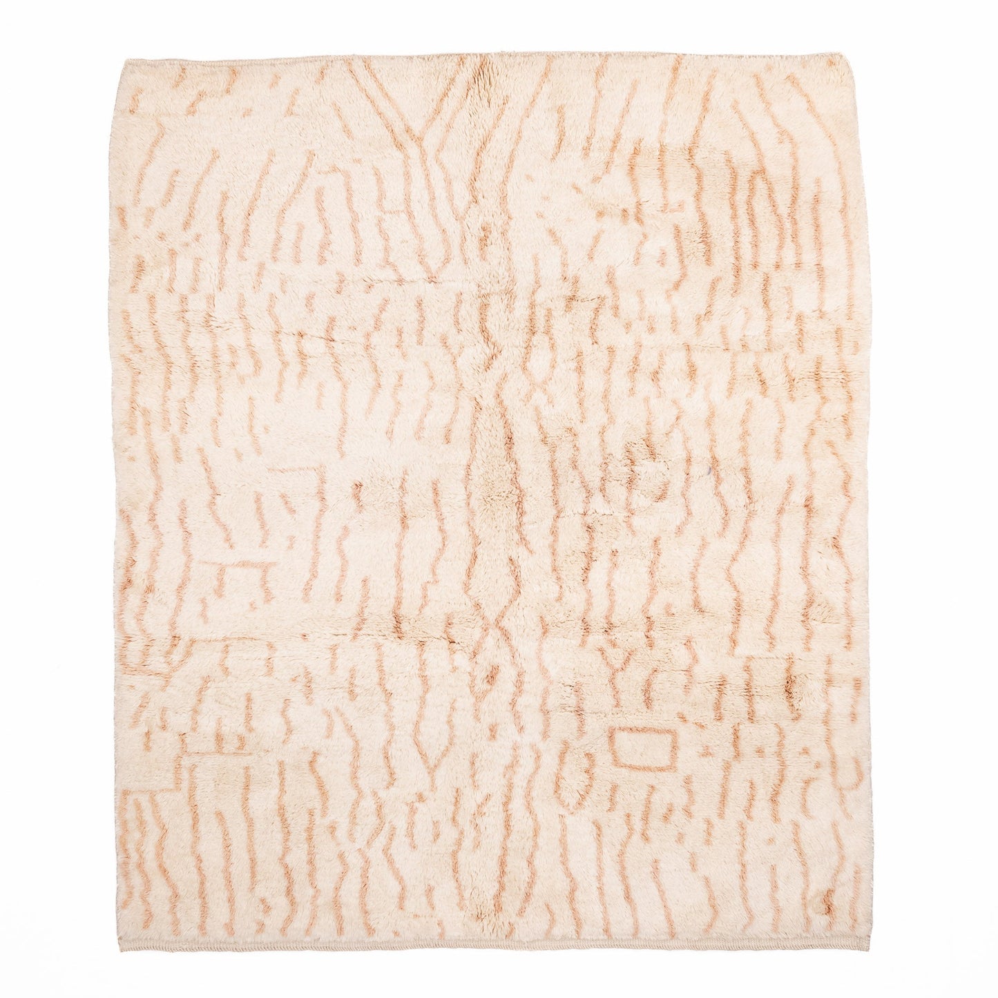 Sandscribe Elegance - Luxury Shag Moroccan Rug-0