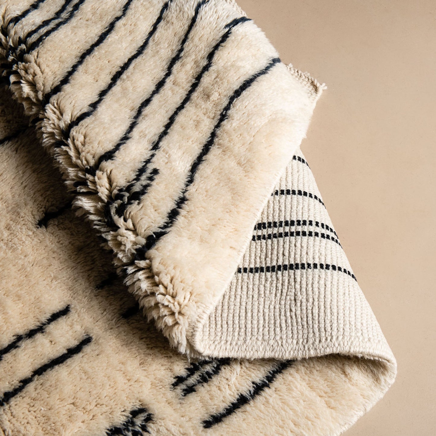 Metro Lines - Luxury Shag Moroccan Rug-3