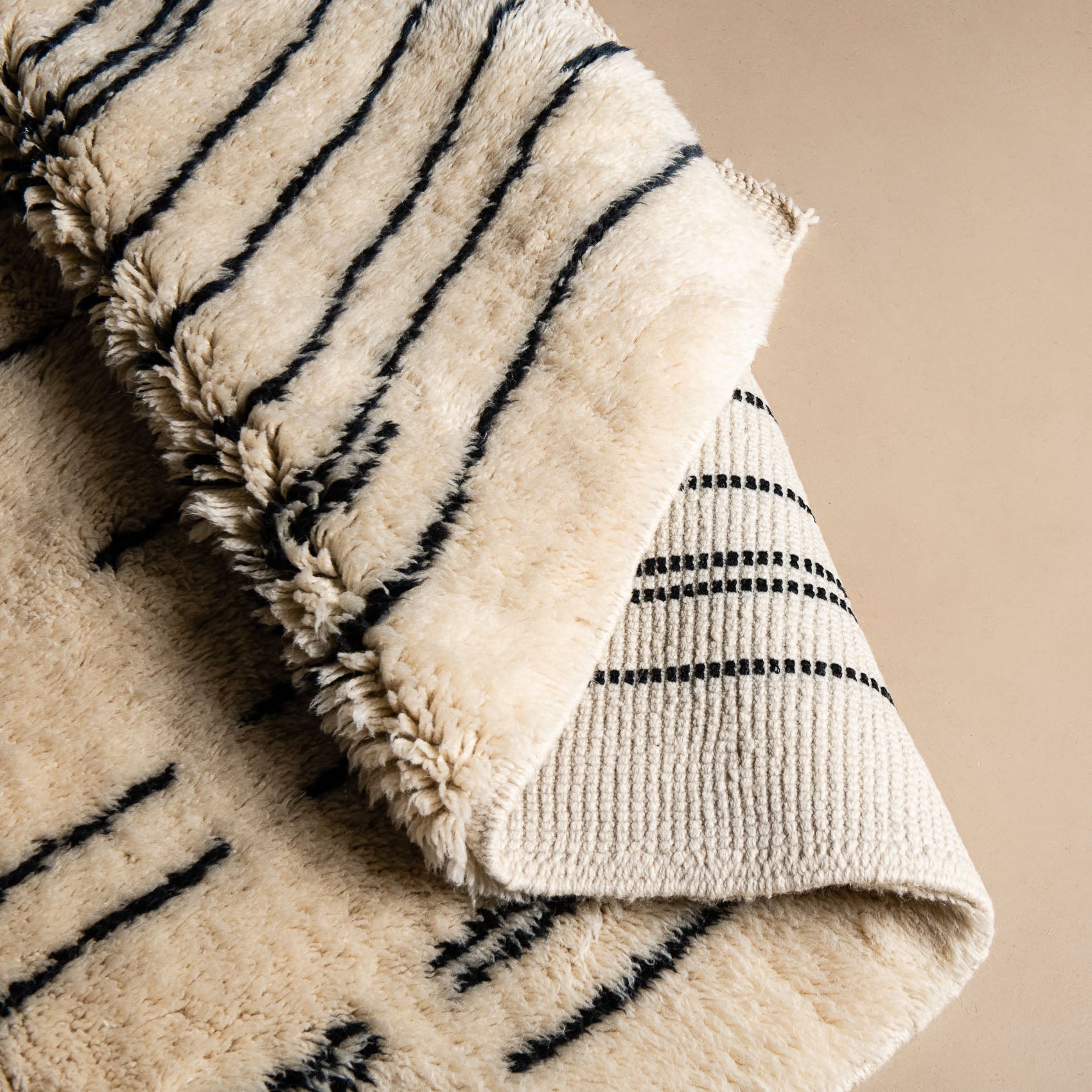 Metro Lines - Luxury Shag Moroccan Rug-3