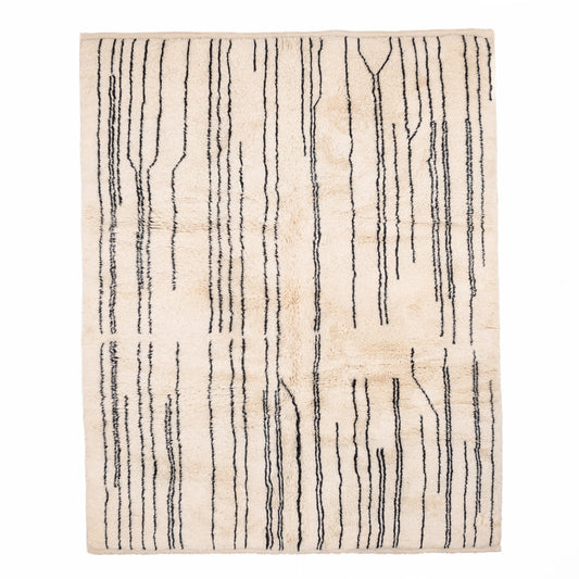 Metro Lines - Luxury Shag Moroccan Rug-0
