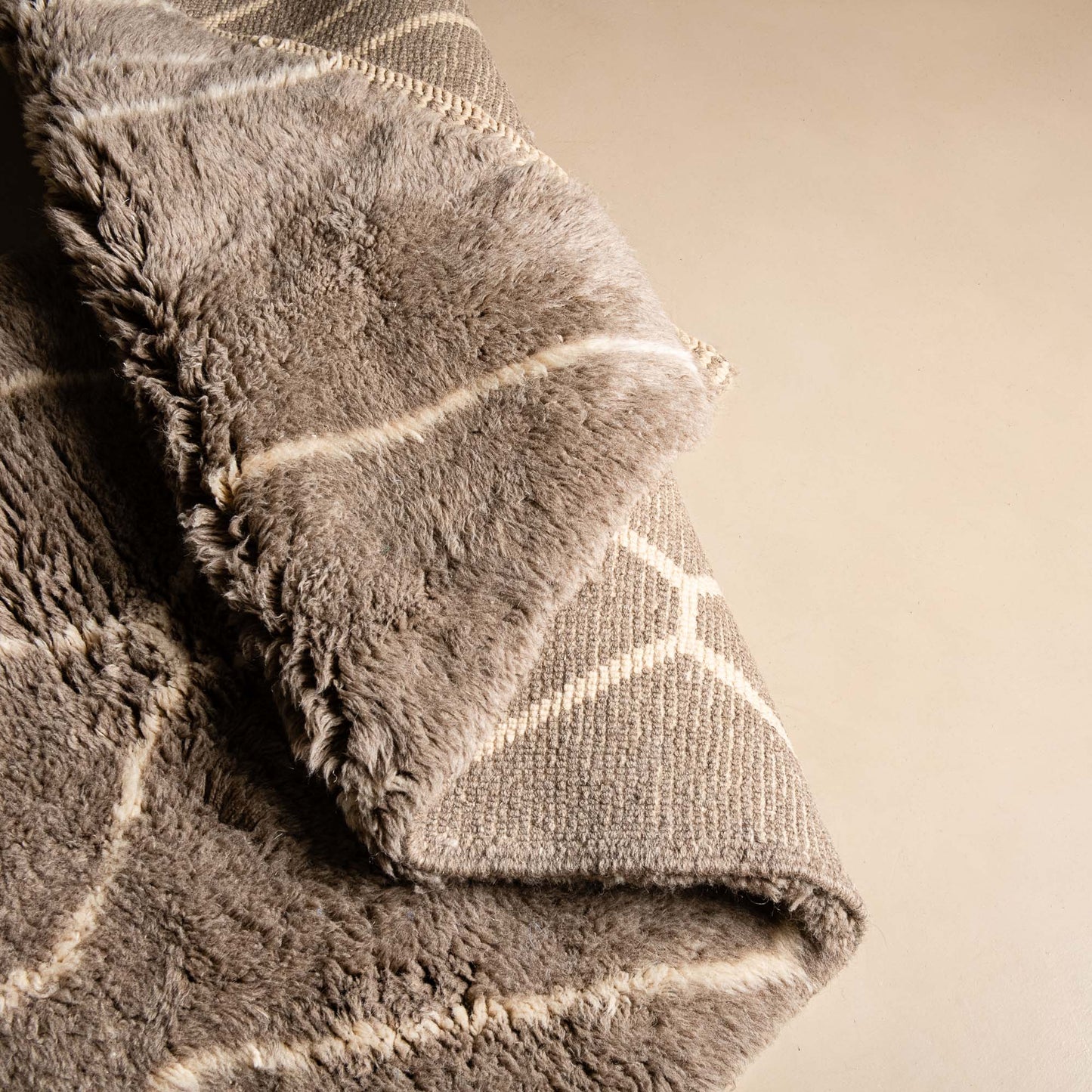 Earthy Pathways - Luxury Shag Moroccan Runner Rug-3
