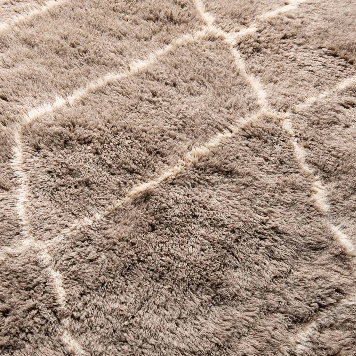 Earthy Pathways - Luxury Shag Moroccan Runner Rug-2