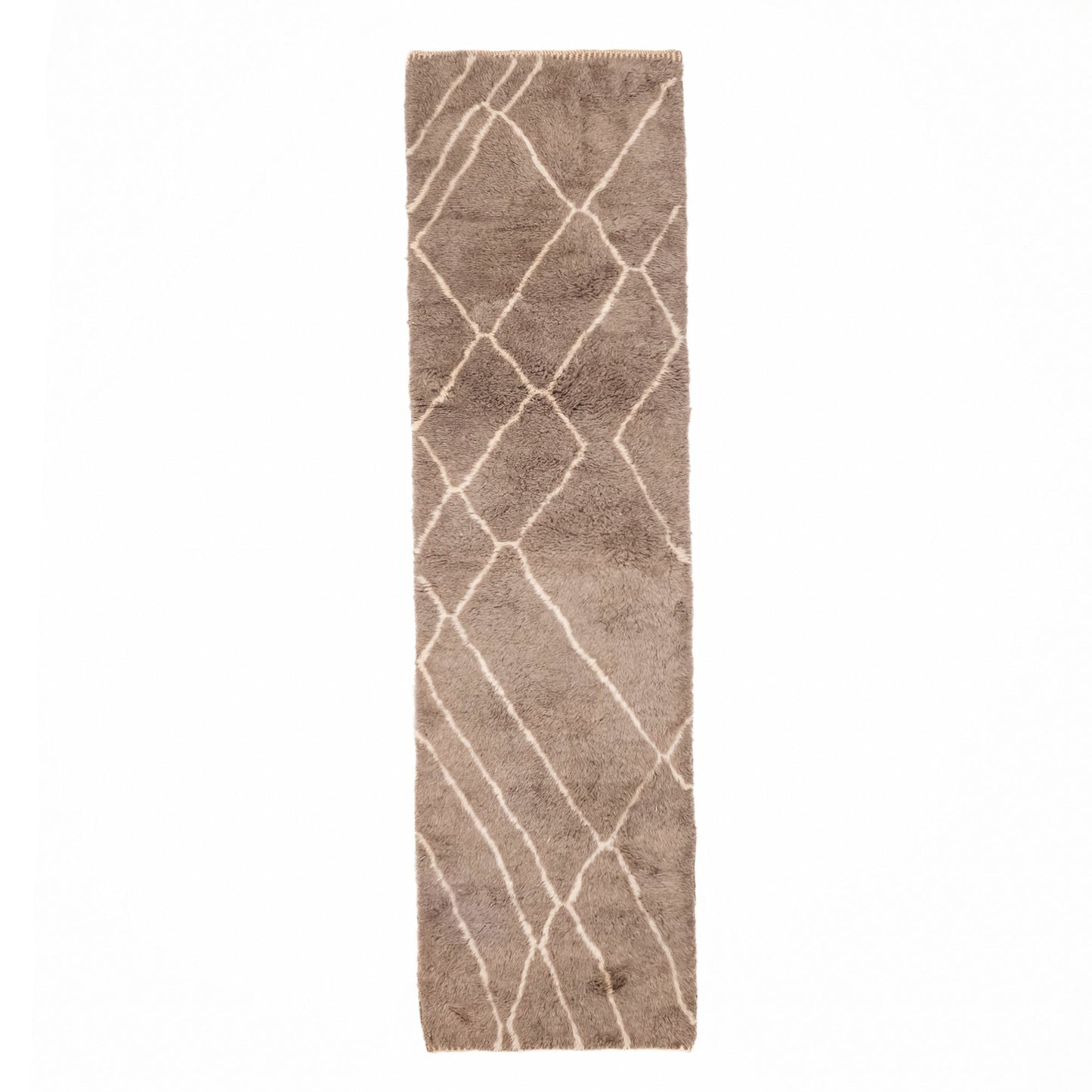 Earthy Pathways - Luxury Shag Moroccan Runner Rug-0