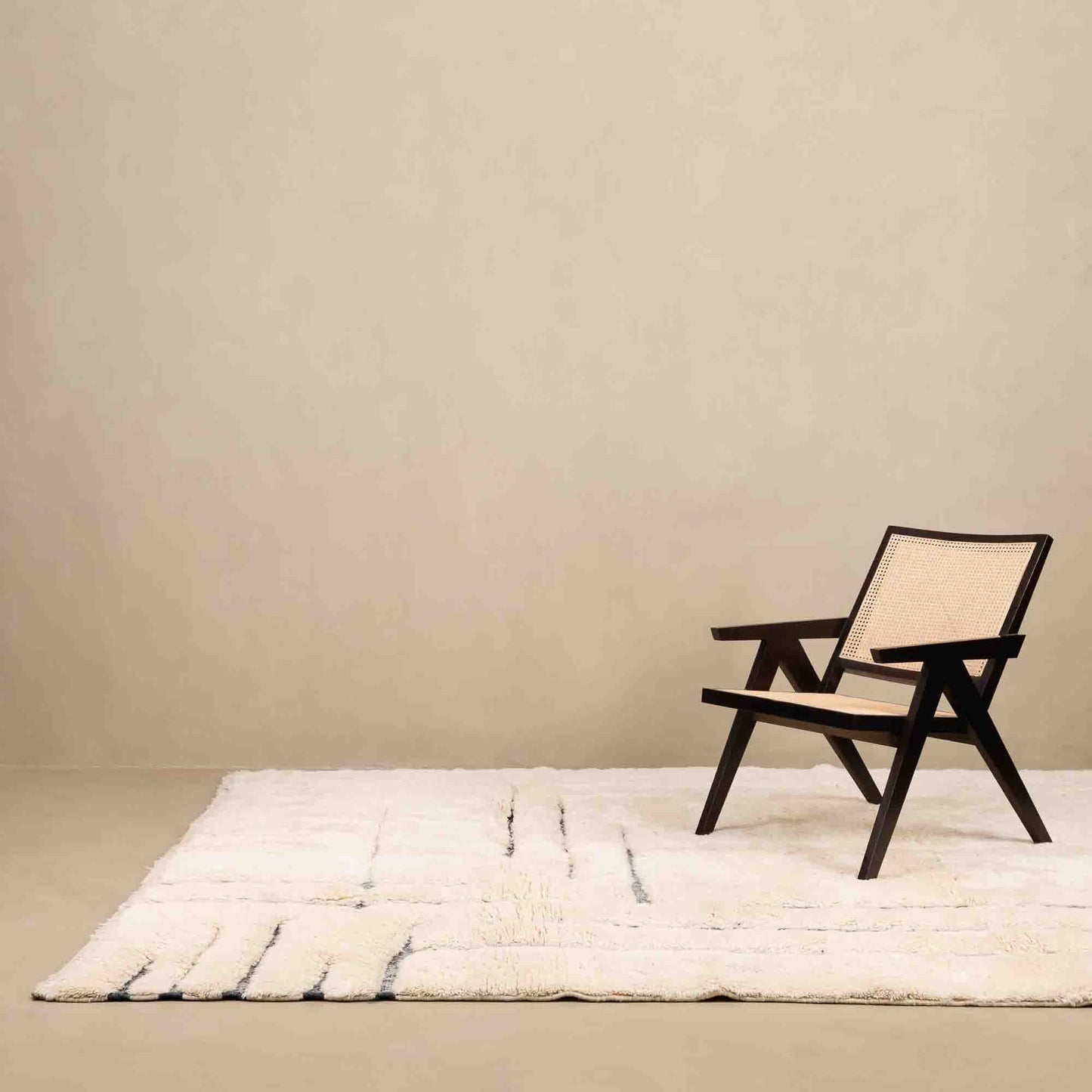 Whispered Lines - Luxury Shag Moroccan Rug-1