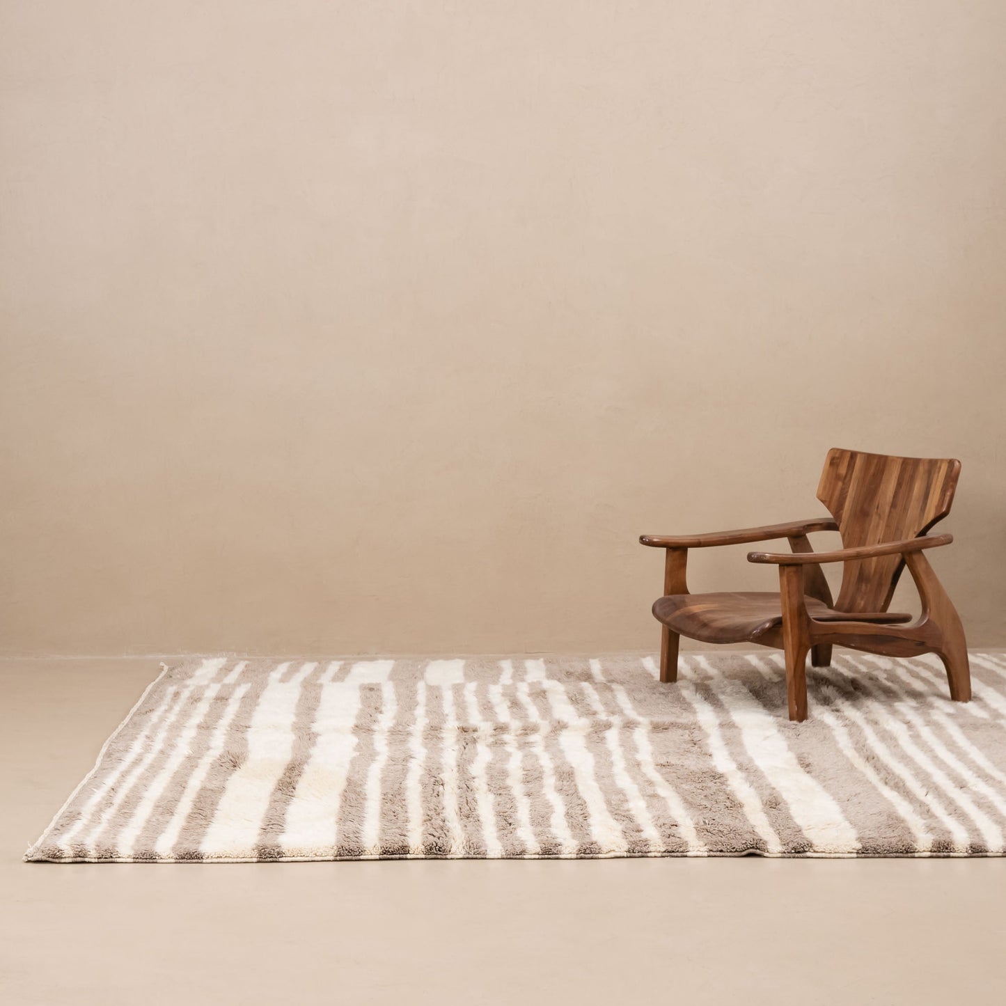 Shimmering Sands - Luxury Shag Moroccan Rug-1