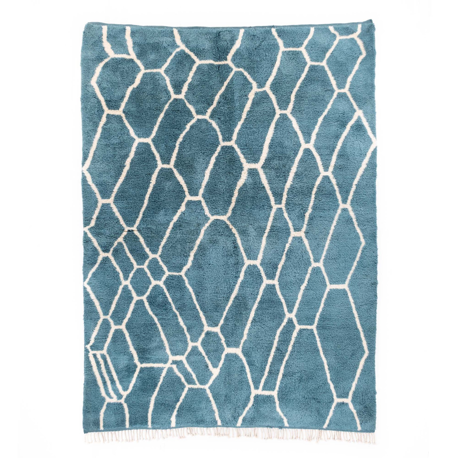 Ocean Mosaic - Luxury Shag Moroccan Rug-0