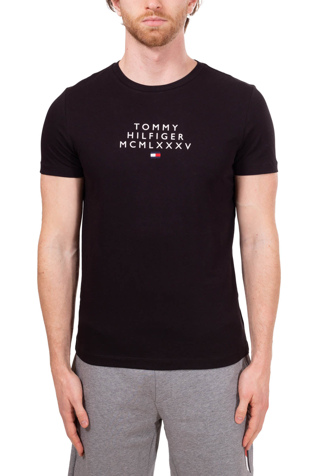 TOMMY HILFIGER - Men's basic logo T-shirt  - Size XXL