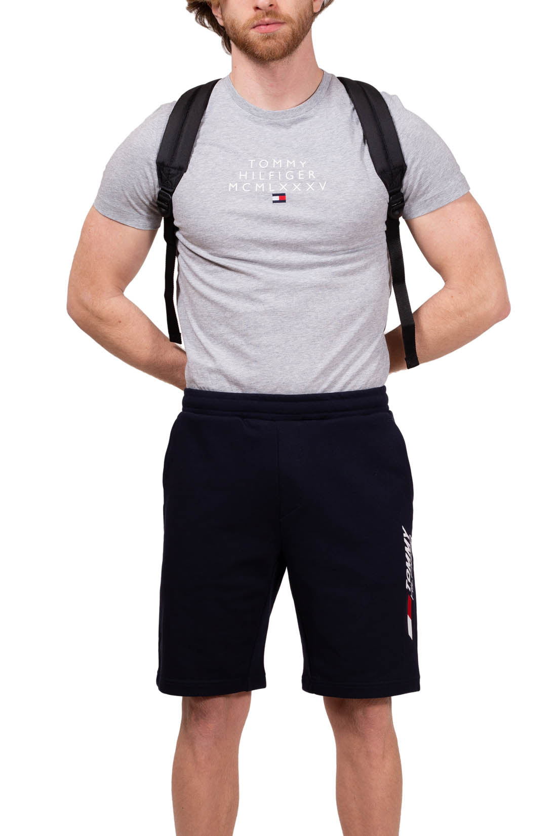 TOMMY HILFIGER - Men's basic logo T-shirt  - Size XXL
