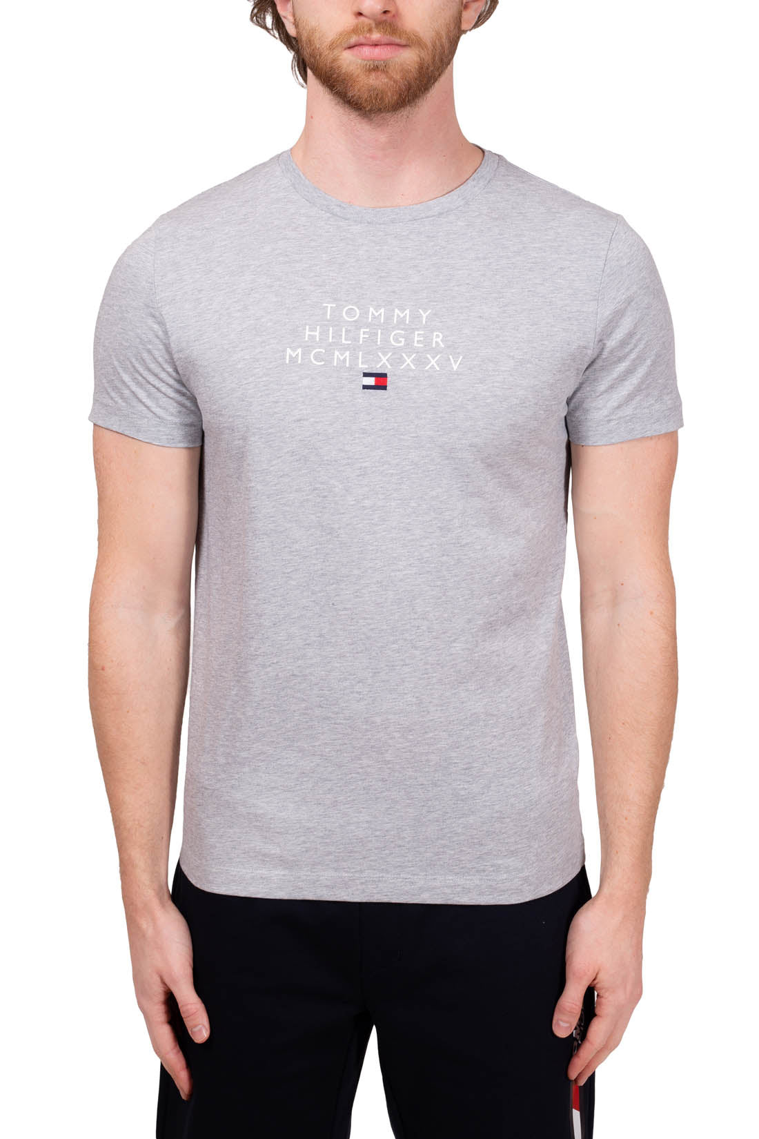 TOMMY HILFIGER - Men's basic logo T-shirt  - Size XXL