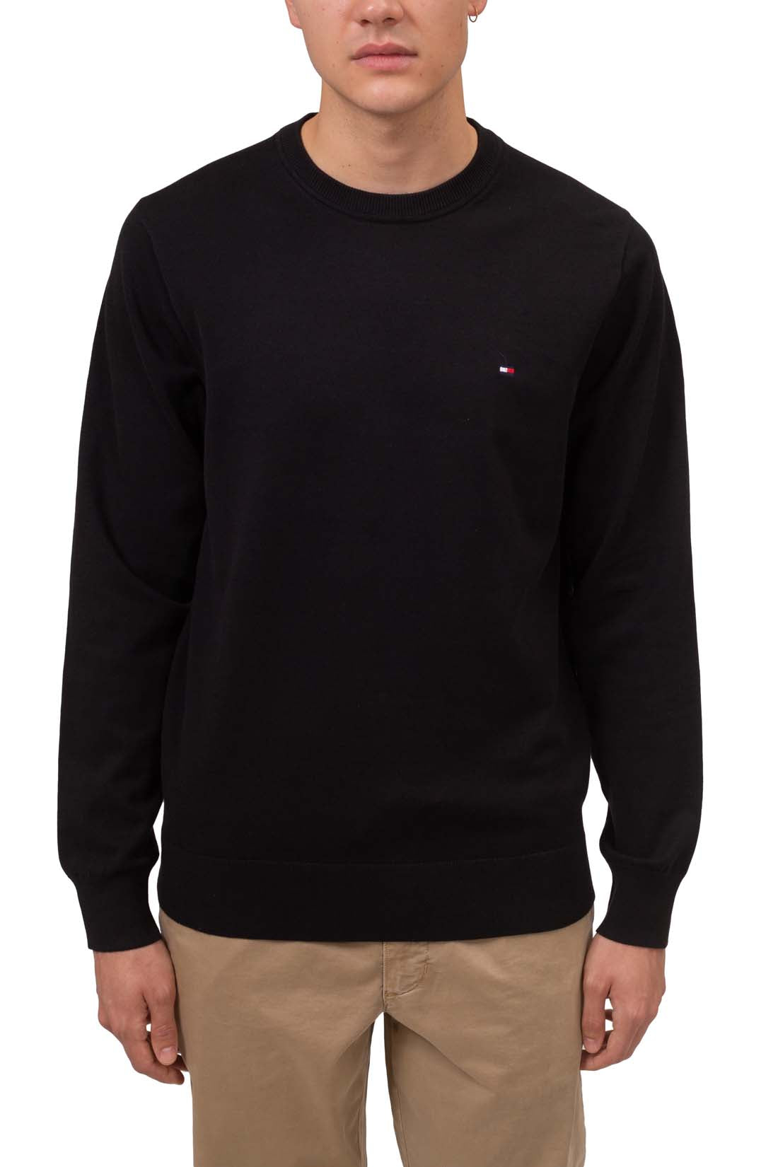 TOMMY HILFIGER - Men's basic regular pullover with flag embroidery  - Size XXL-1