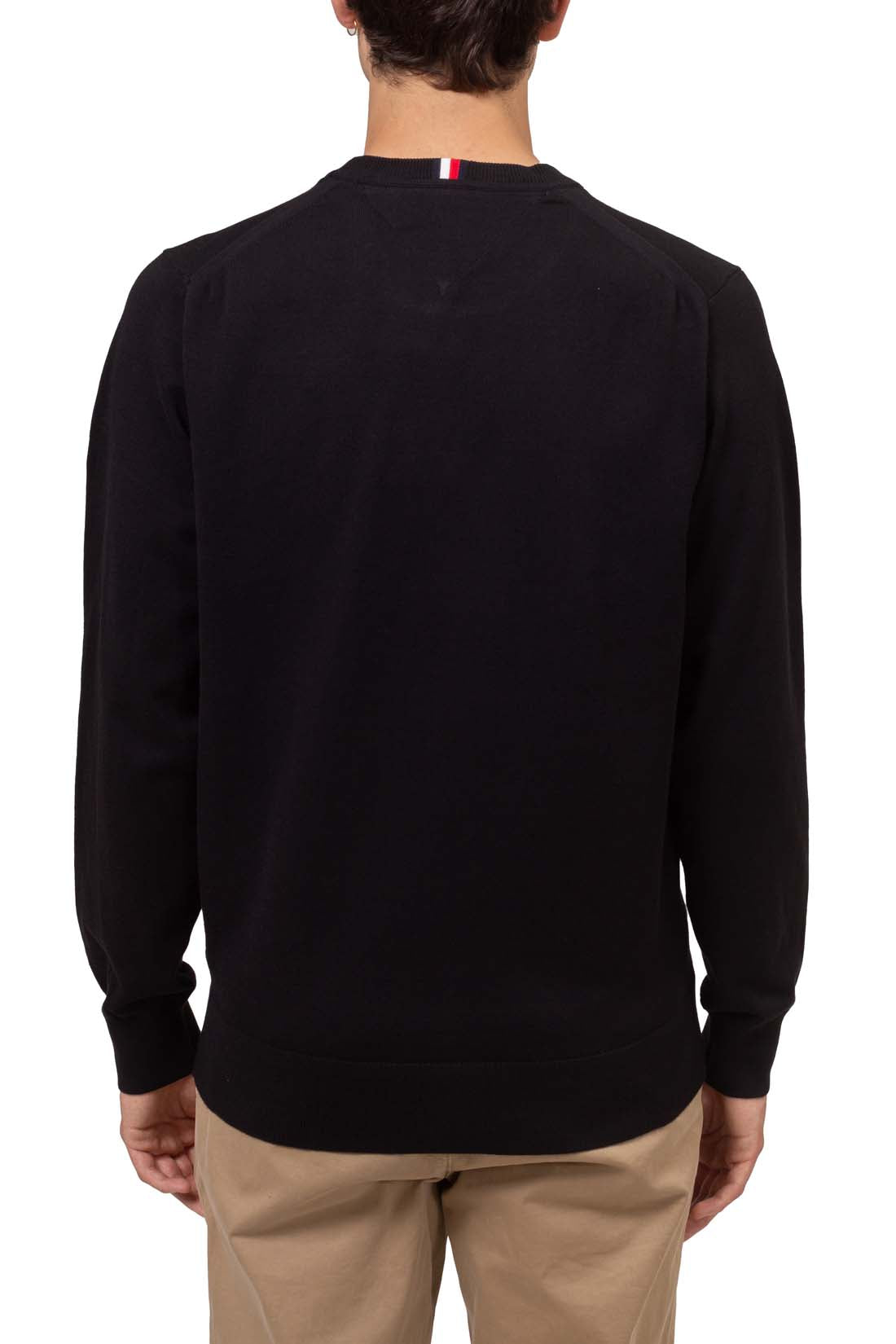 TOMMY HILFIGER - Men's basic regular pullover with flag embroidery  - Size XXL-14