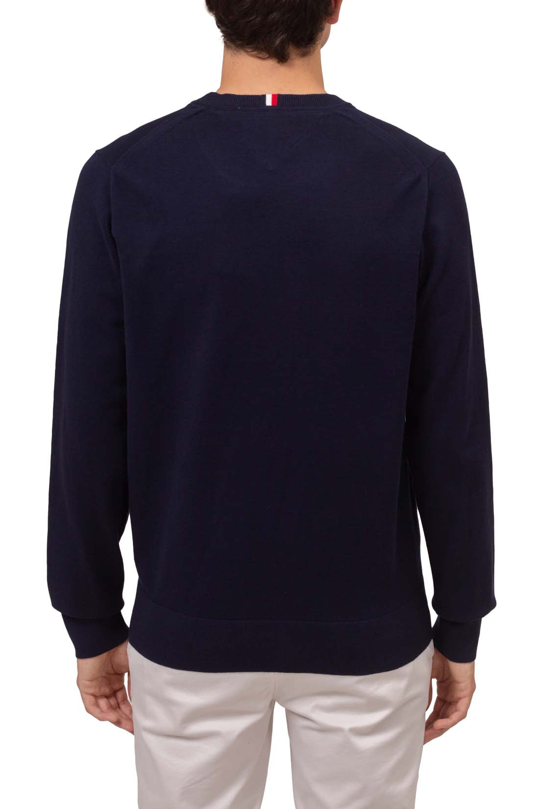 TOMMY HILFIGER - Men's basic regular pullover with flag embroidery  - Size XXL-34