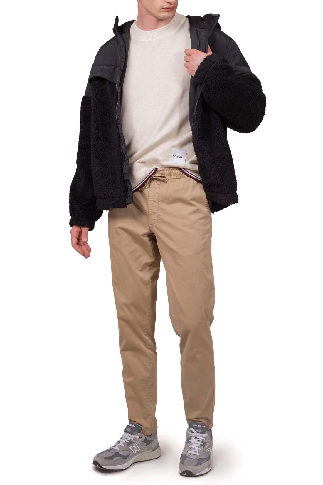 TOMMY HILFIGER - Men's regular pullover with signature piping-15