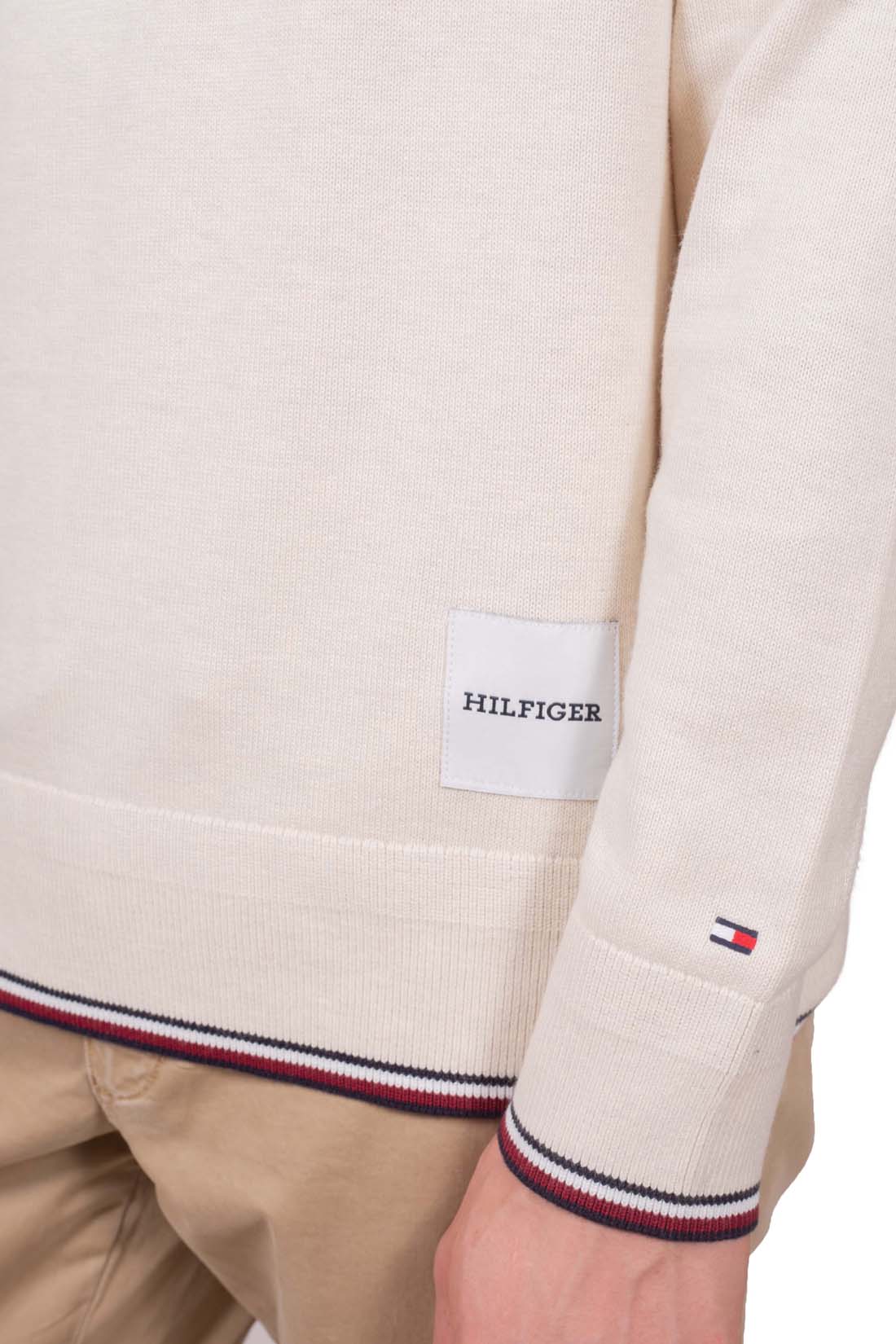 TOMMY HILFIGER - Men's regular pullover with signature piping-4