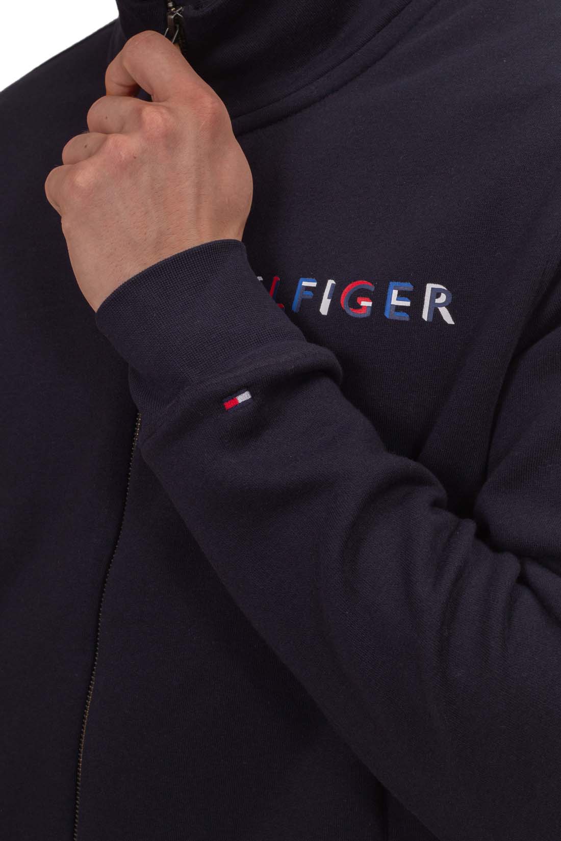 TOMMY HILFIGER - Men's winter zip-through sweatshirt with 3D logo-8