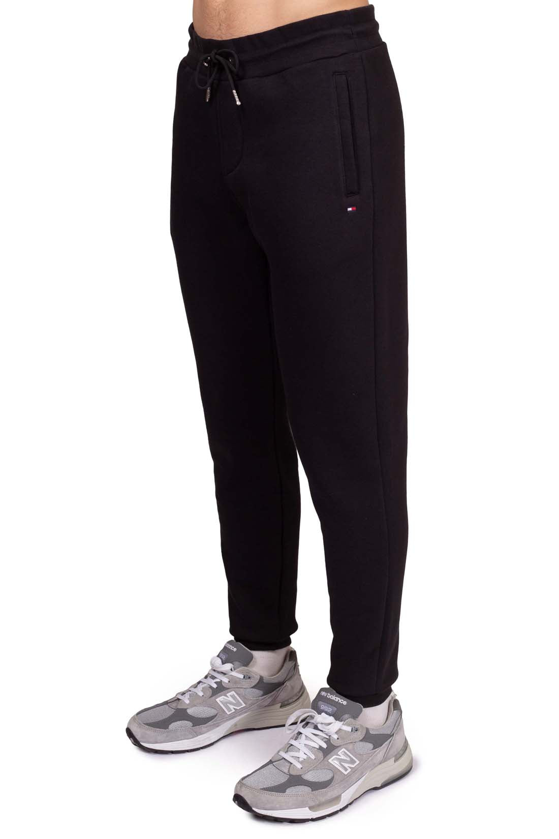 TOMMY HILFIGER - Pantaloni sportivi uomo con ricamo flag  - Taglia L-7