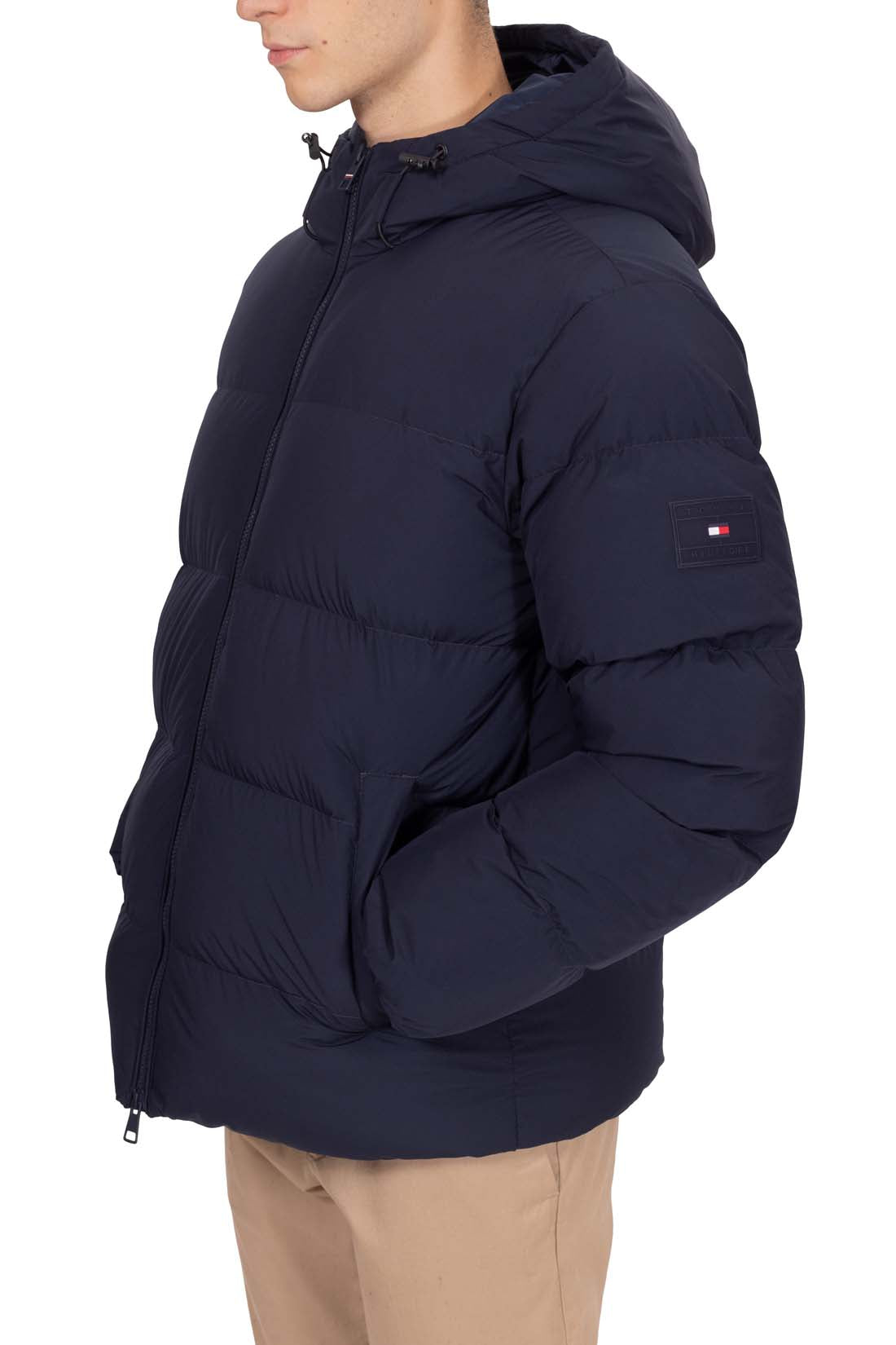 TOMMY HILFIGER - Men's waterproof down jacket with hood-16