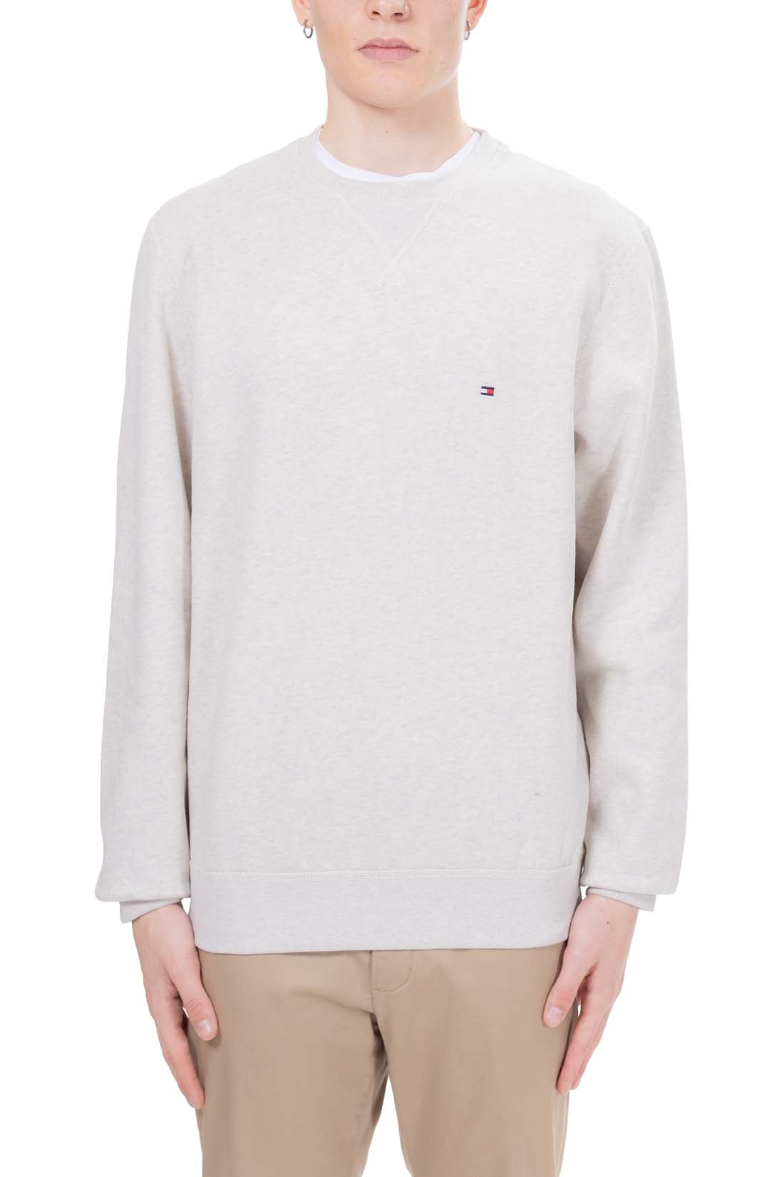 TOMMY HILFIGER - Men's winter crewneck sweatshirt with logo  - Size XXL-15