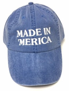 Made in Merica VintageWashed Baseball Cap red blu_52