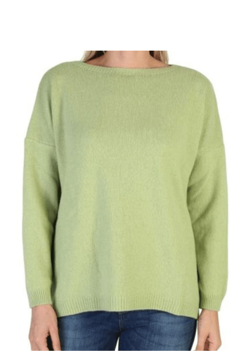 Maglia Donna Over Scollo Barca Cashmere Rigenerato