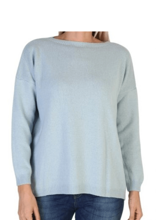 Maglia Donna Over Scollo Barca Cashmere Rigenerato
