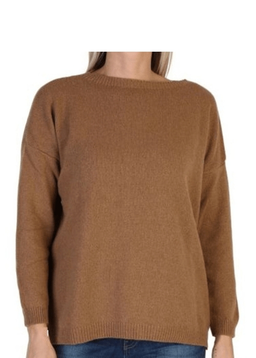 Maglia Donna Over Scollo Barca Cashmere Rigenerato