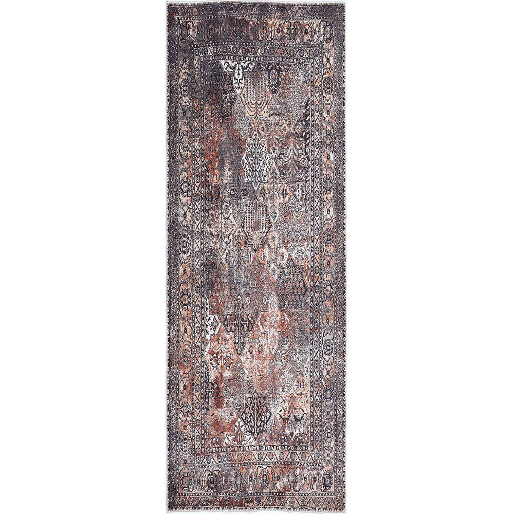 Vintage Tanner Elegance in Natural : Runner Rug-0