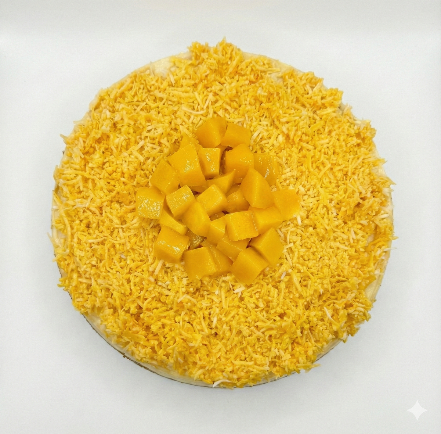 Andy Anand Sugar-Free Coconut Mango Cheesecake, 9-Inch, 2.6 lb – Tropical Flavors, Keto & Diabetic-Friendly, California Cream Cheese Gift