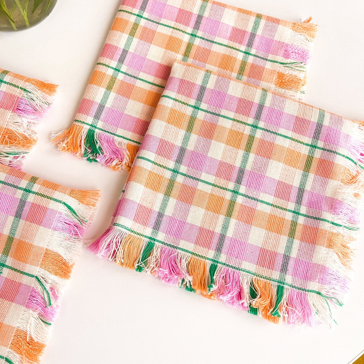 Marguerite Plaid Party Napkins