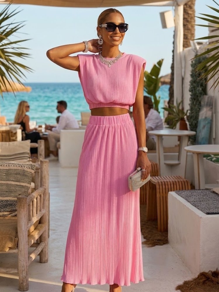 Matching Set Women's CALA BASSA New Collection - Summer in IBIZA - BYMANYC ® New York-1