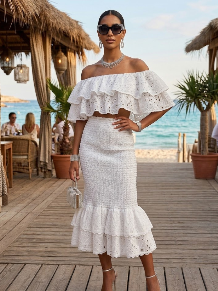 Matching Set Women's CALA DE SANT VICENT New Collection - Summer in IBIZA - BYMANYC ® New York-1